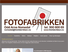 Tablet Screenshot of fotofabrikken.no